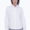 Women Foxcroft Tops | Audrey No Iron Solid Sateen Shirt