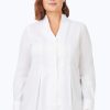 Women Foxcroft Tops | Alice Plus Stretch Non-Iron Tunic White