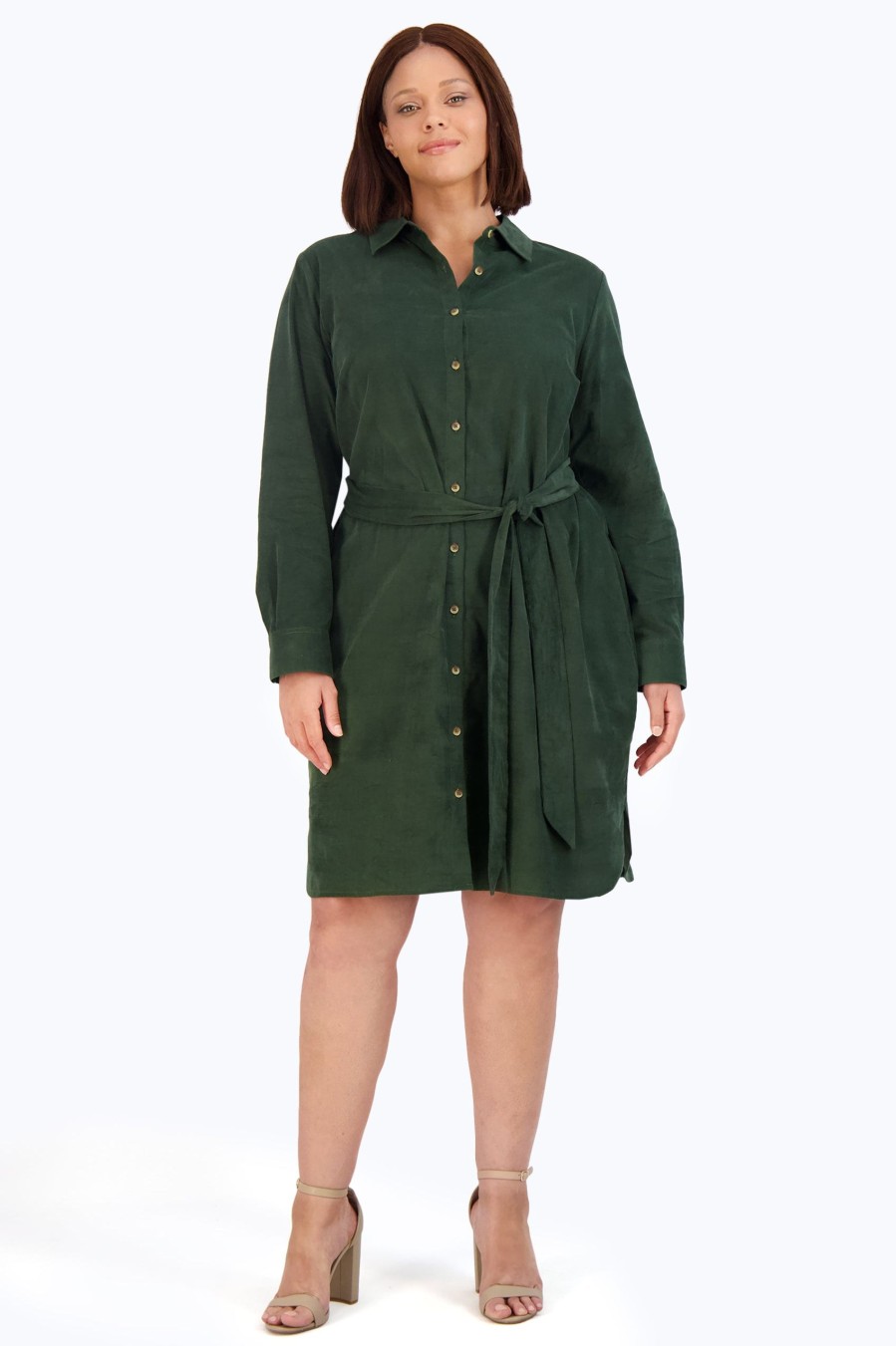 Women Foxcroft Dresses | Rocca Plus Pinwale Corduroy Dress