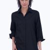 Women Foxcroft Tops | Beatrice No Iron Solid Sateen Shirt