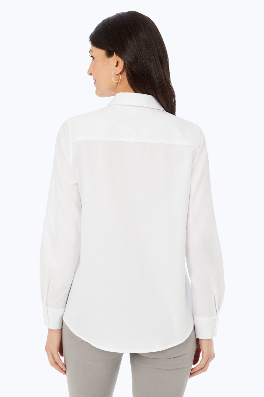 Women Foxcroft Tops | Zoey Non-Iron Cavalry Twill Shirt