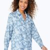 Women Foxcroft Tops | Haven Tencel® Safari Shirt Bluewash Safari Tencel