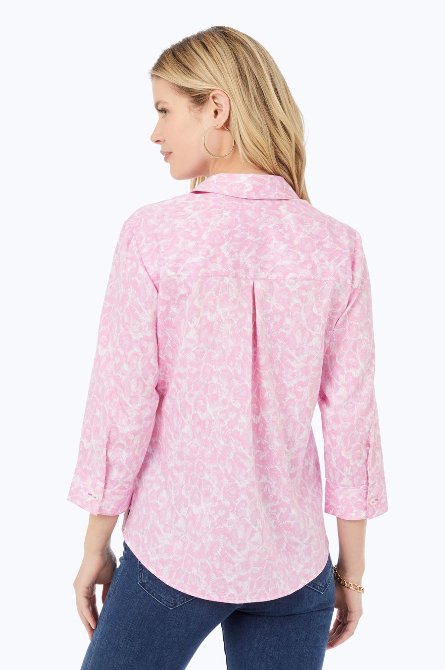 Women Foxcroft Tops | Lucie Non-Iron Shirt Pink Panther