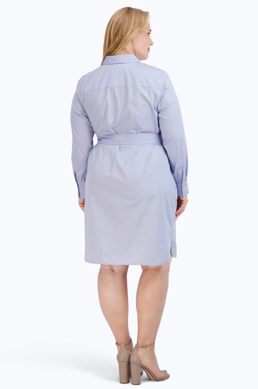 Women Foxcroft Dresses | Rocca Plus Pinpoint No Iron Dress