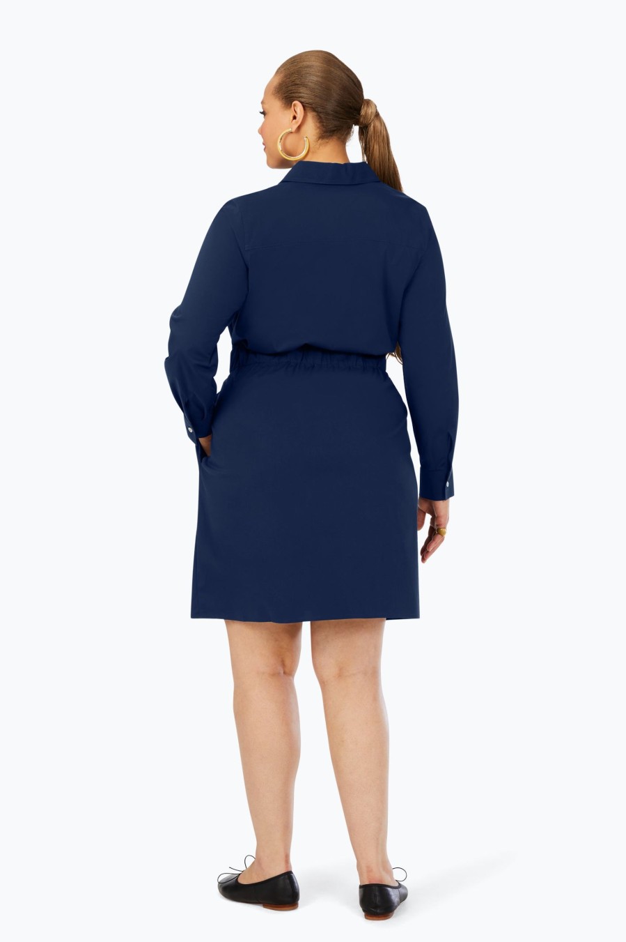 Women Foxcroft Dresses | Plus Stretch Non-Iron Dress