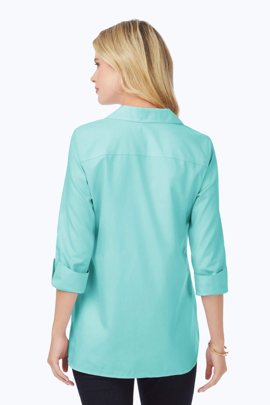 Women Foxcroft Tops | Pandora Pinpoint Non-Iron Tunic