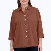 Women Foxcroft Tops | Kelly Plus Stretch No Iron Shirt