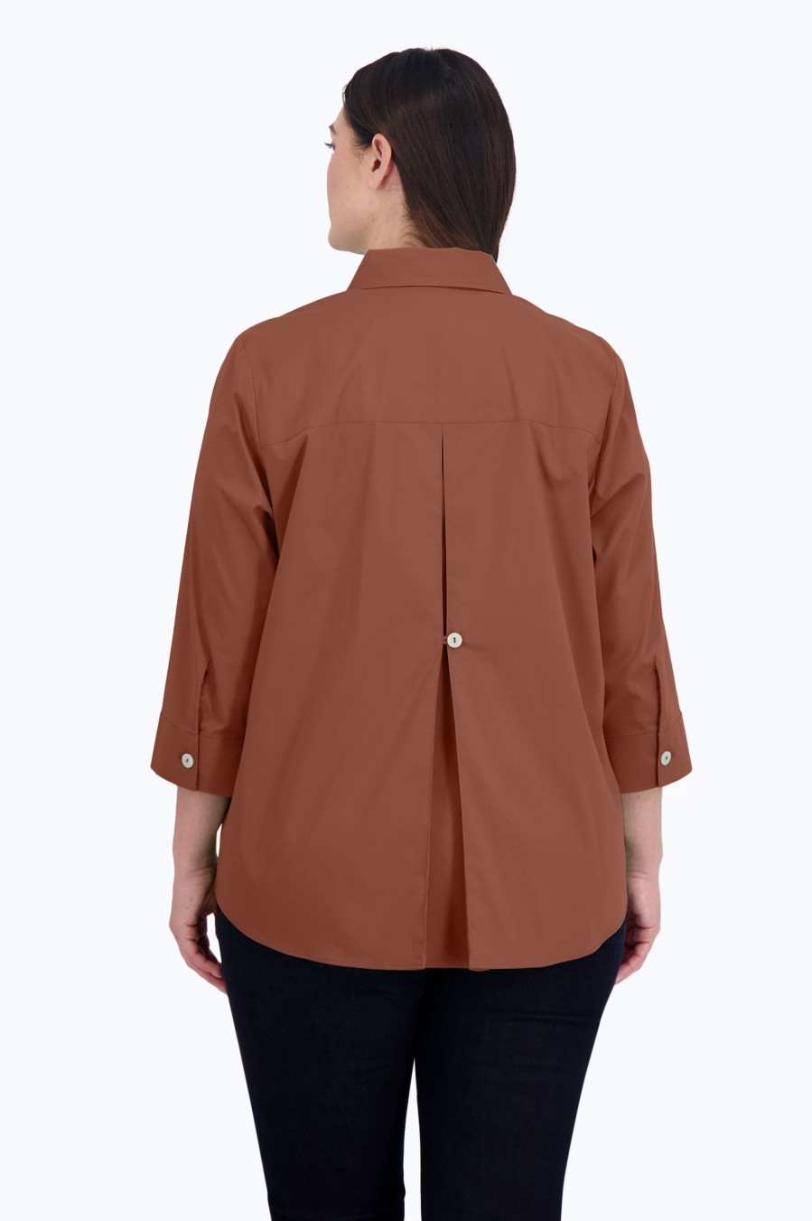 Women Foxcroft Tops | Kelly Plus Stretch No Iron Shirt