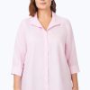 Women Foxcroft Tops | Stirling Plus Easy Care Linen Tunic