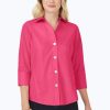 Women Foxcroft Tops | Paityn Pinpoint Non-Iron Shirt