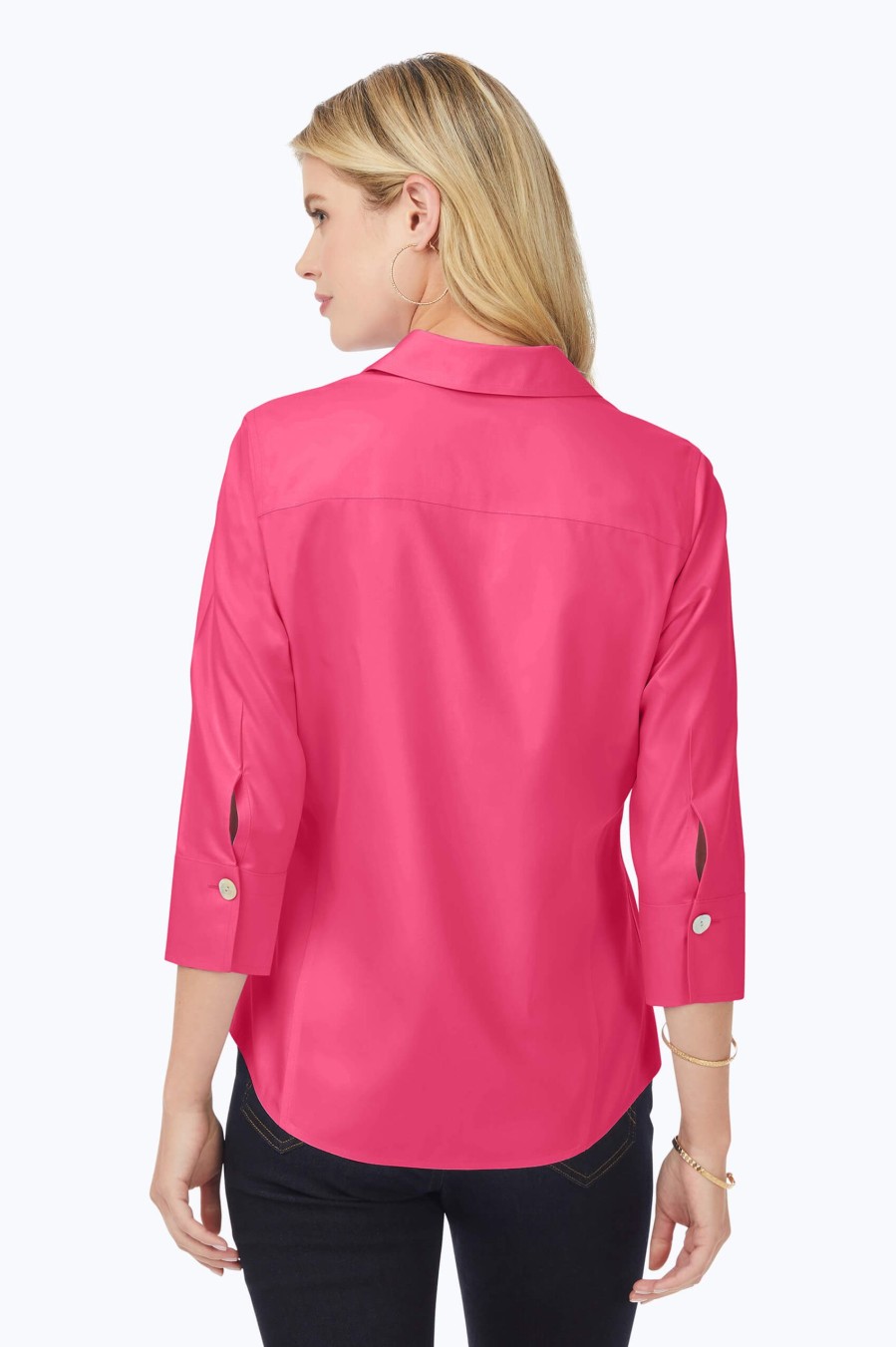 Women Foxcroft Tops | Paityn Pinpoint Non-Iron Shirt