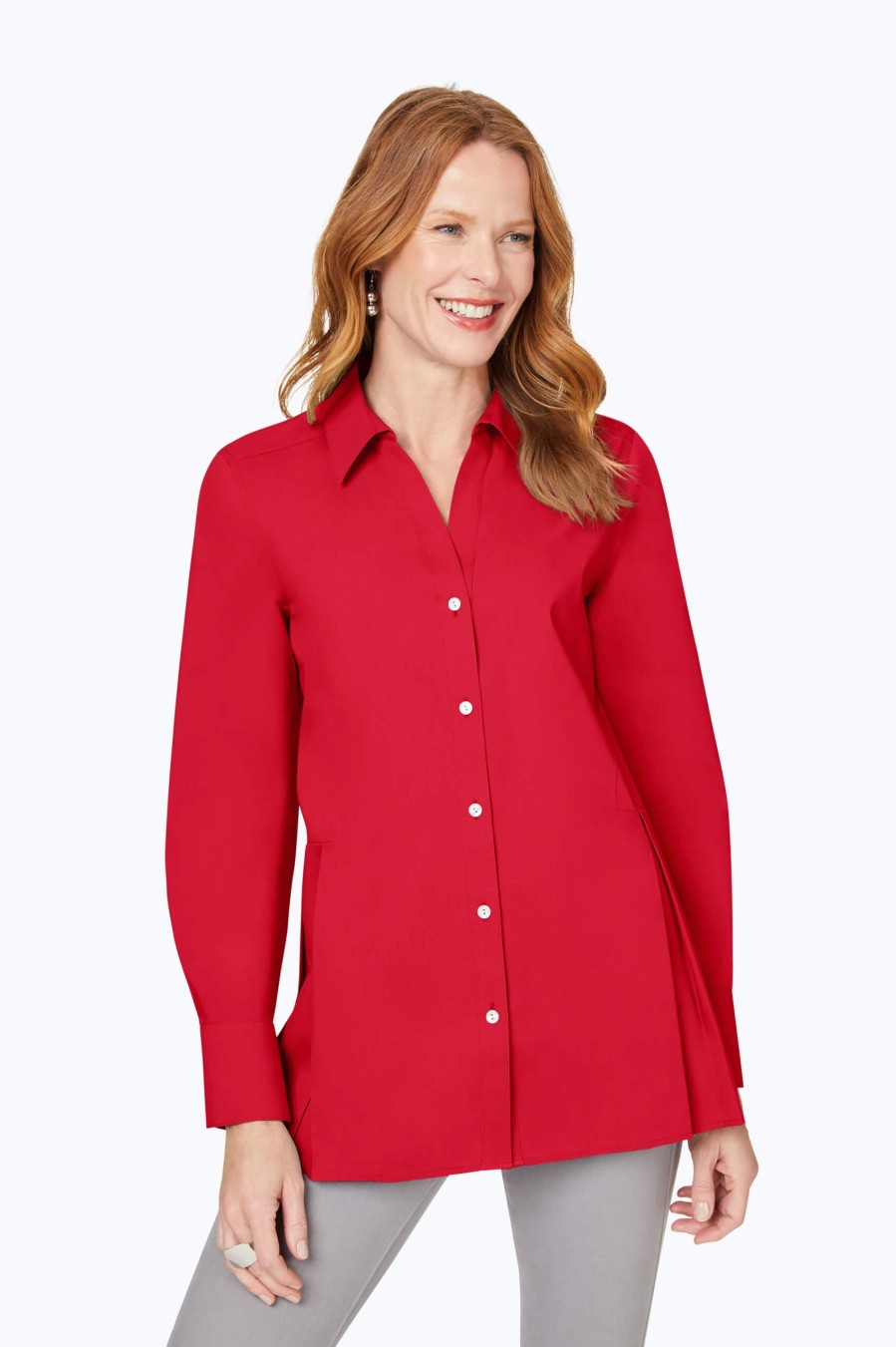 Women Foxcroft Tops | Pippa Stretch Non-Iron Shirt