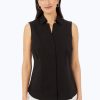 Women Foxcroft Tops | Taylor Essential Stretch Non-Iron Sleeveless Shirt