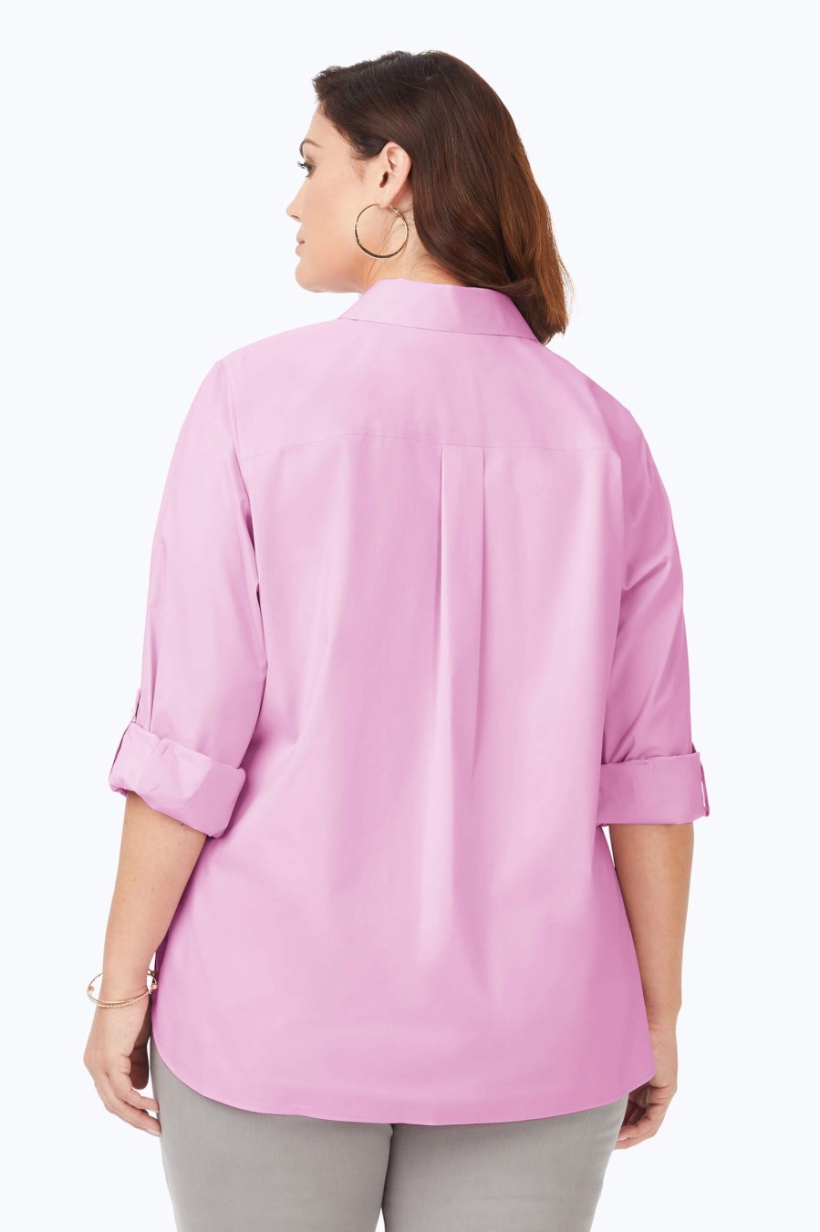 Women Foxcroft Tops | Cole Plus Stretch Non-Iron Shirt