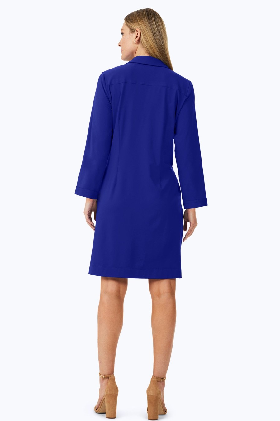 Women Foxcroft Dresses | Angel Solid Jersey Dress