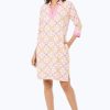 Women Foxcroft Dresses | Angel Medallions Jersey Dress Pink Champagne Medallions