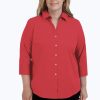 Women Foxcroft Tops | Mary Plus Essential Stretch No Iron Shirt