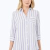 Women Foxcroft Tops | Germaine Soft Stripe Tunic Multi Soft Stripe