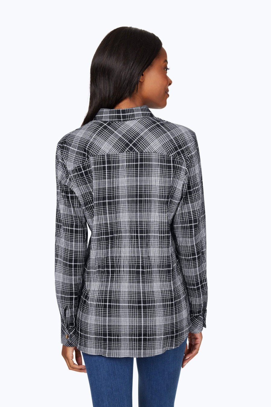 Women Foxcroft Tops | Rhea Plaid Perfection Shirt