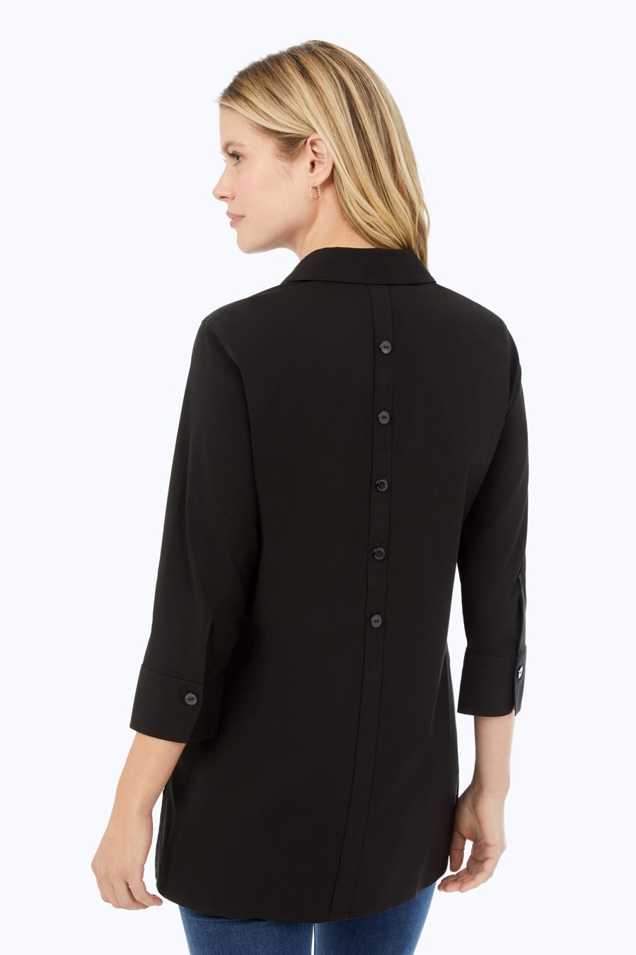 Women Foxcroft Tops | Pamela Essential Stretch No Iron Tunic