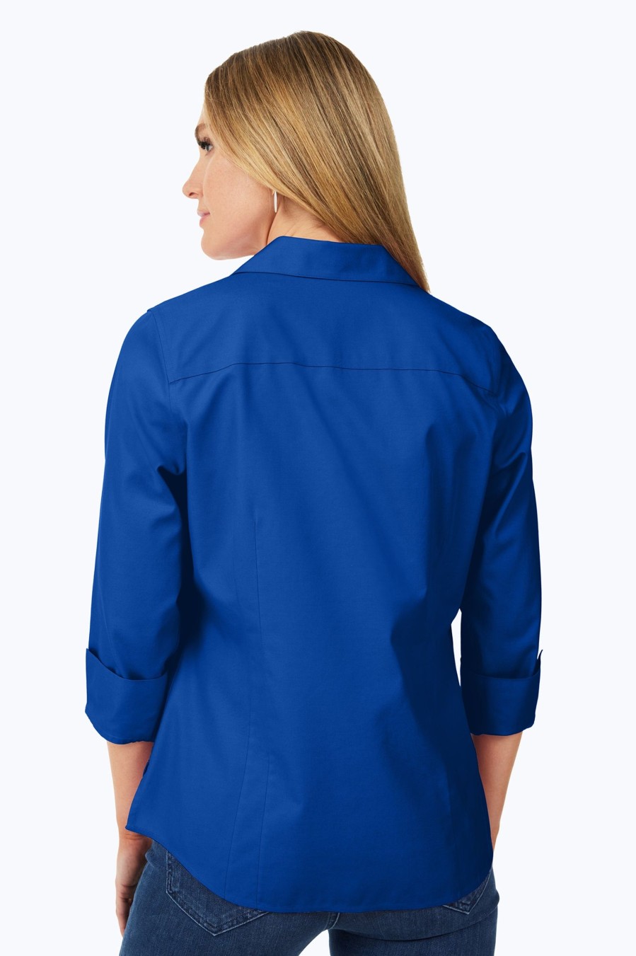 Women Foxcroft Tops | Taylor Pinpoint Non-Iron Shirt