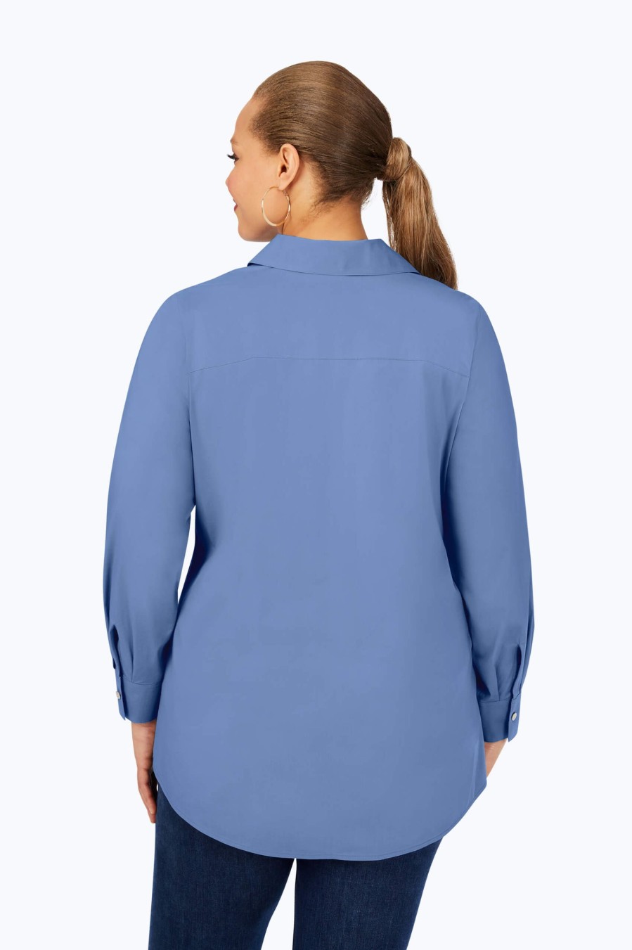 Women Foxcroft Tunics | Cecilia Plus Stretch Non-Iron Tunic