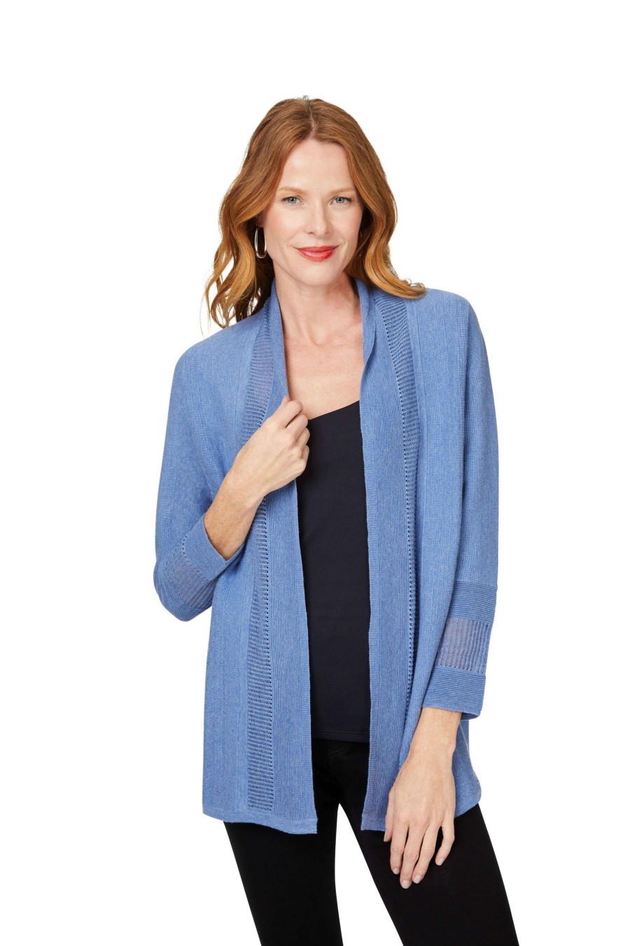 Women Foxcroft Sweaters | Mixed Stitch Cardigan