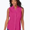 Women Foxcroft Tops | Taylor Non-Iron Stretch Sleeveless Shirt