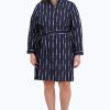 Women Foxcroft Dresses | Rocca Plus No Iron Keychain Stripe Dress Navy Keychain Stripe