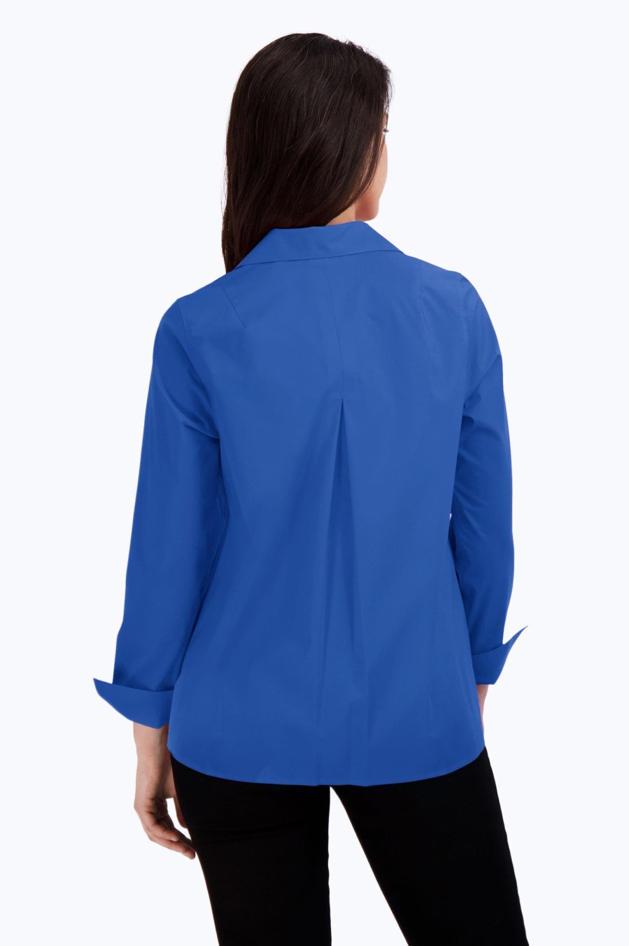 Women Foxcroft Tops | Agnes Stretch No Iron Popover Shirt