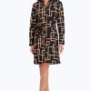 Women Foxcroft Dresses | Rocca Maze Jersey Dress Black Maze Print