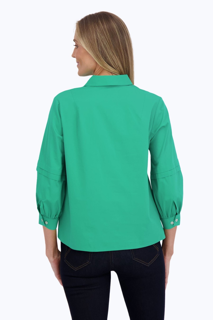 Women Foxcroft Tops | Frankie Stretch No Iron Popover