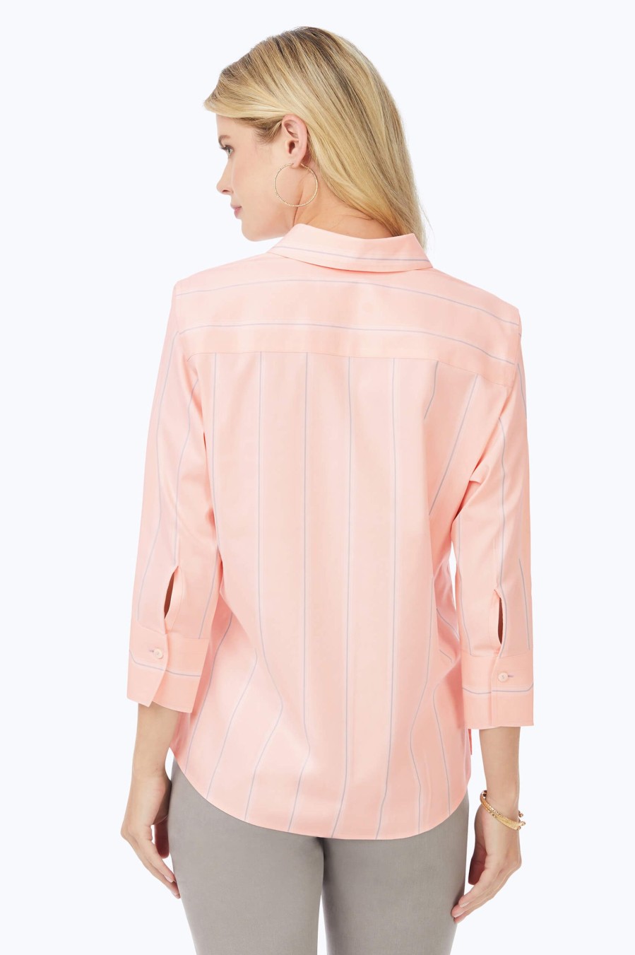 Women Foxcroft Tops | Mary Non-Iron Soho Stripe Shirt