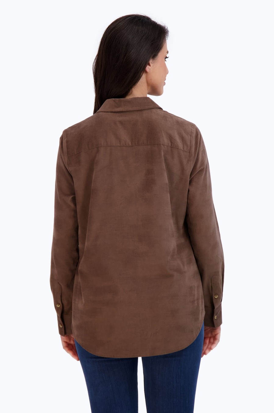 Women Foxcroft Tops | Haven Pinwale Corduroy Shirt