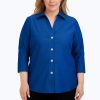 Women Foxcroft Tops | Paityn Plus Essential Pinpoint Non-Iron Shirt