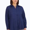 Women Foxcroft Tops | Taylor Plus Essential Stretch No Iron Shirt