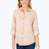 Women Foxcroft Tops | Zoey Non-Iron Northern Lights Shirt