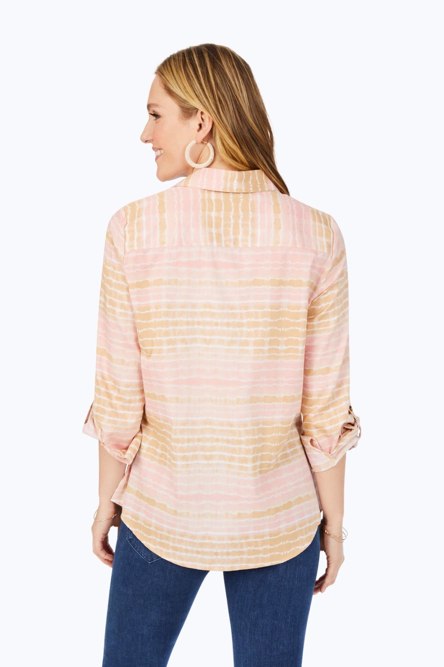 Women Foxcroft Tops | Zoey Non-Iron Northern Lights Shirt