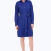 Women Foxcroft Dresses | Rocca Pinpoint No Iron Dress